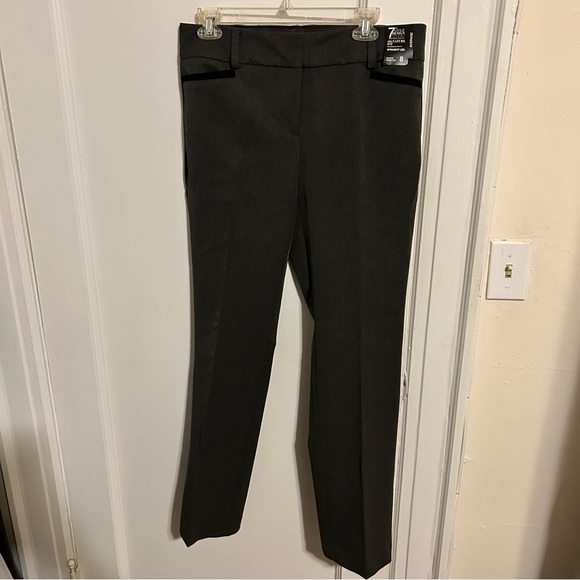 Gray with black trim slacks - Picture 4 of 4